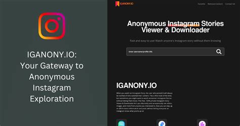 iganony io|Anonymous Instagram Story Viewer